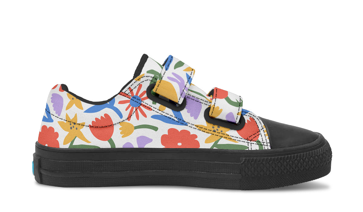 Kids Shoes Low Tops Abstract Flowers