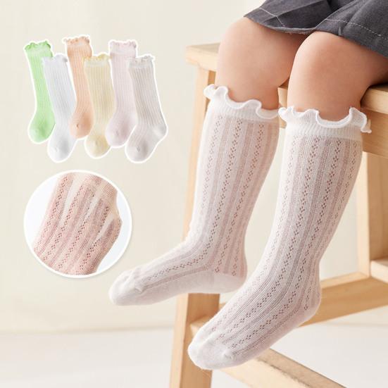 Baby Solid Color Non-Slip Toddler Socks – Thin Summer Style