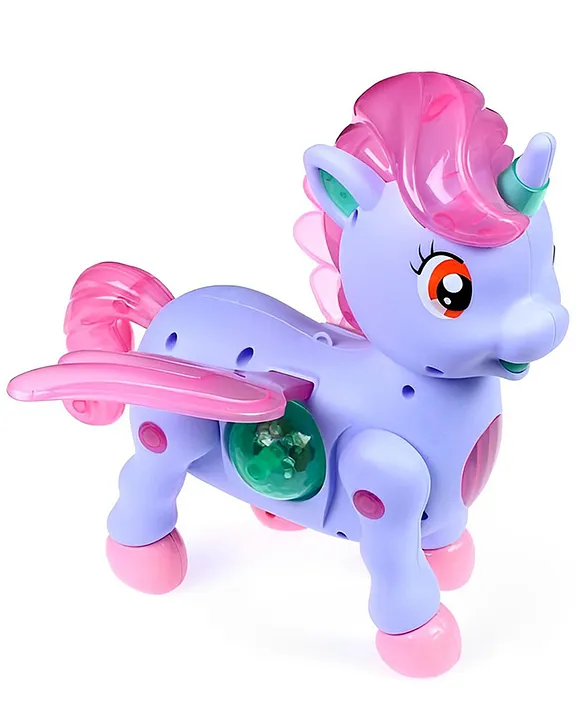 Happy Hues Unicorn LED Light & Music Walking Toy